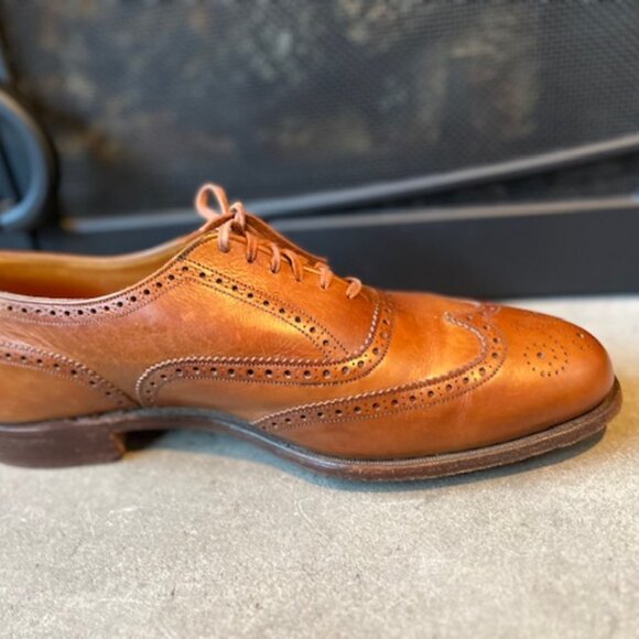 Benchmade in England Cole Haan British Tan Oxford with Broguing main image 3